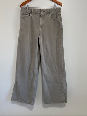 Banana Republic Wide Leg Taupe Jeans with slit